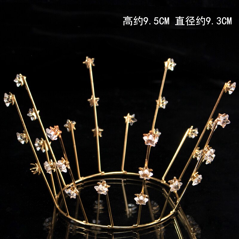 1PC Birthday Tiara Gold Color Crown Cake Topper De... – Grandado
