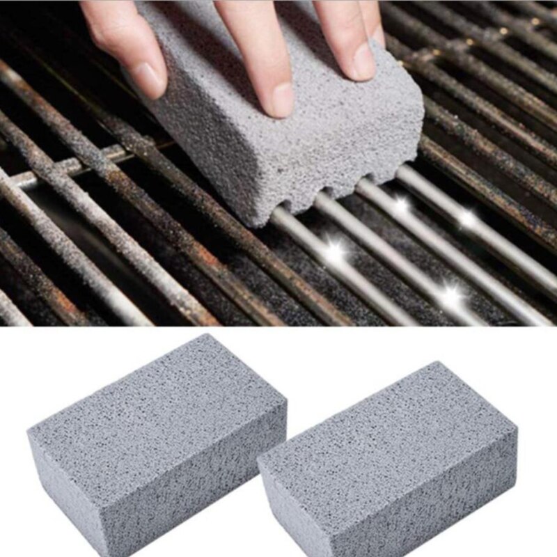 Grill rengjøring gitter blokk murstein grill rengjøring stein grill stativer fett flekker renere grill tilbehør