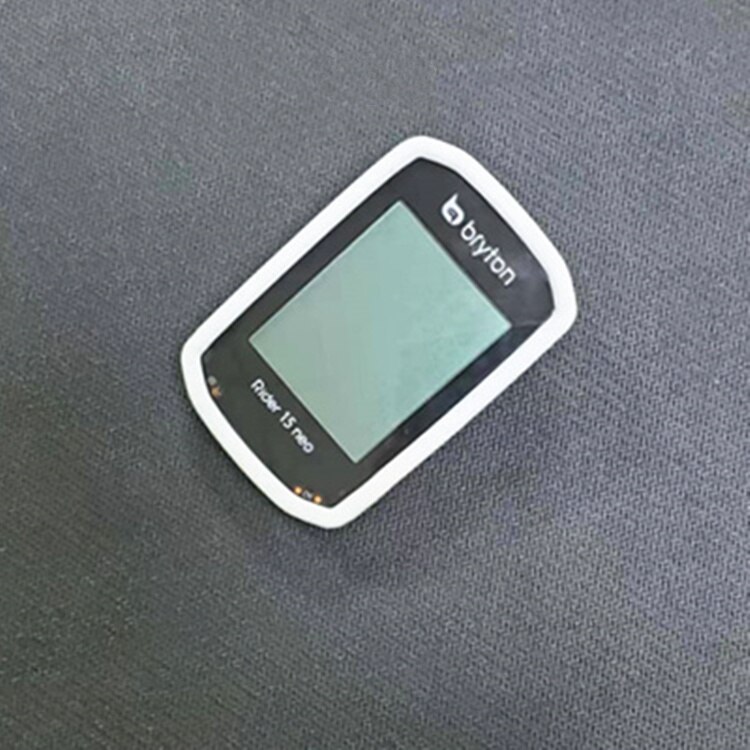Étui en Silicone pour ordinateur de vélo et protection d&#39;écran pour Bryton Rider 15 neo, GPS: 1pc White With Film
