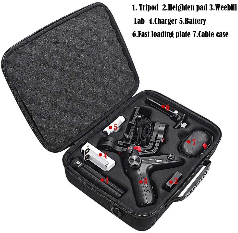 Saco de armazenamento portátil caso de transporte capa proteger bolsa viajar caso para zhiyun weebill s gimbal estabilizador/zhiyun weebill