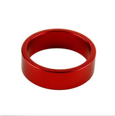 Separador de horquilla de vástago delantero de arandela de auricular de bicicleta de carretera Kit cónico espaciador de auriculares de aleación de aluminio para bicicleta: Red
