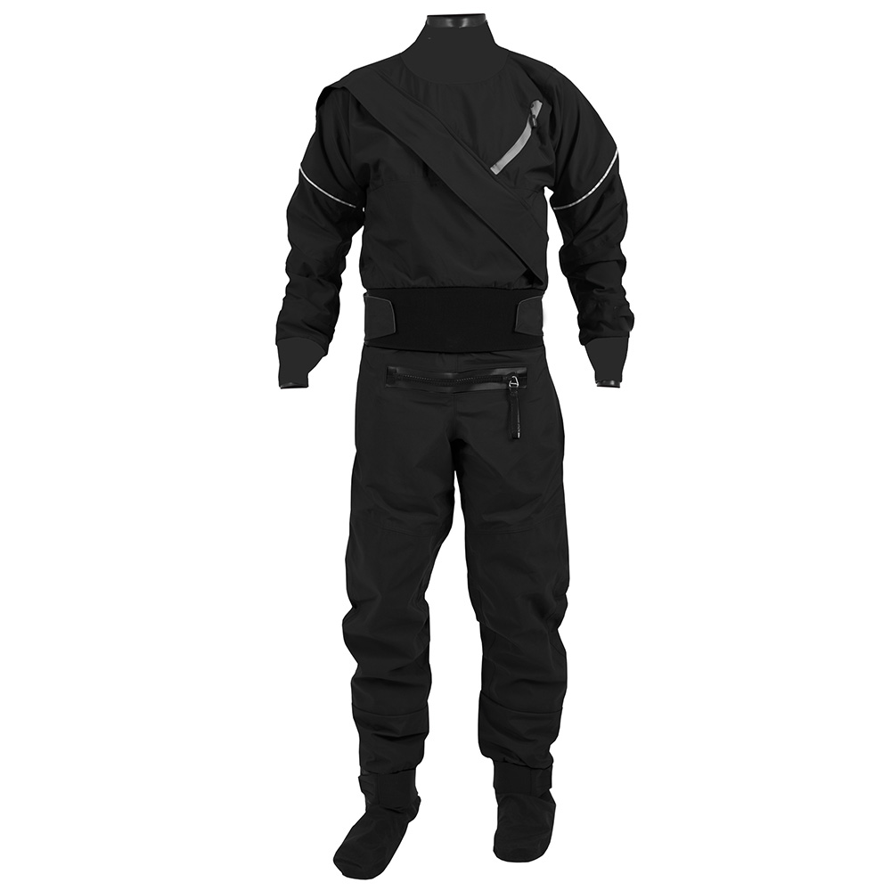Dry diving suit, dry water rescue suit, latex sleeve made in China with 1 collar and 2 cuffs