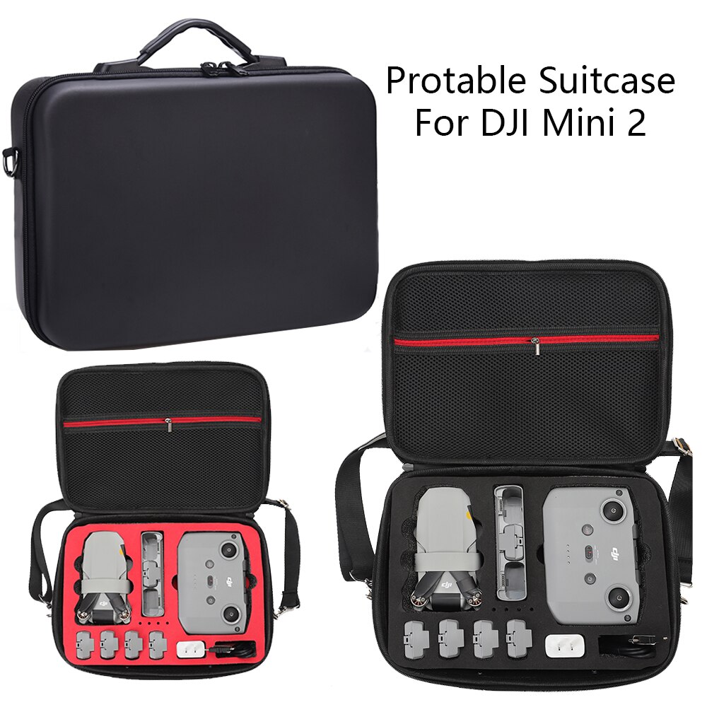 DJI MAVIC Mini 2 Case Bag PU Water Resistant Portable PU Shoulder bag Mini 2 Carry Case DJI Mavic mini 2 Bag Drone Accessories