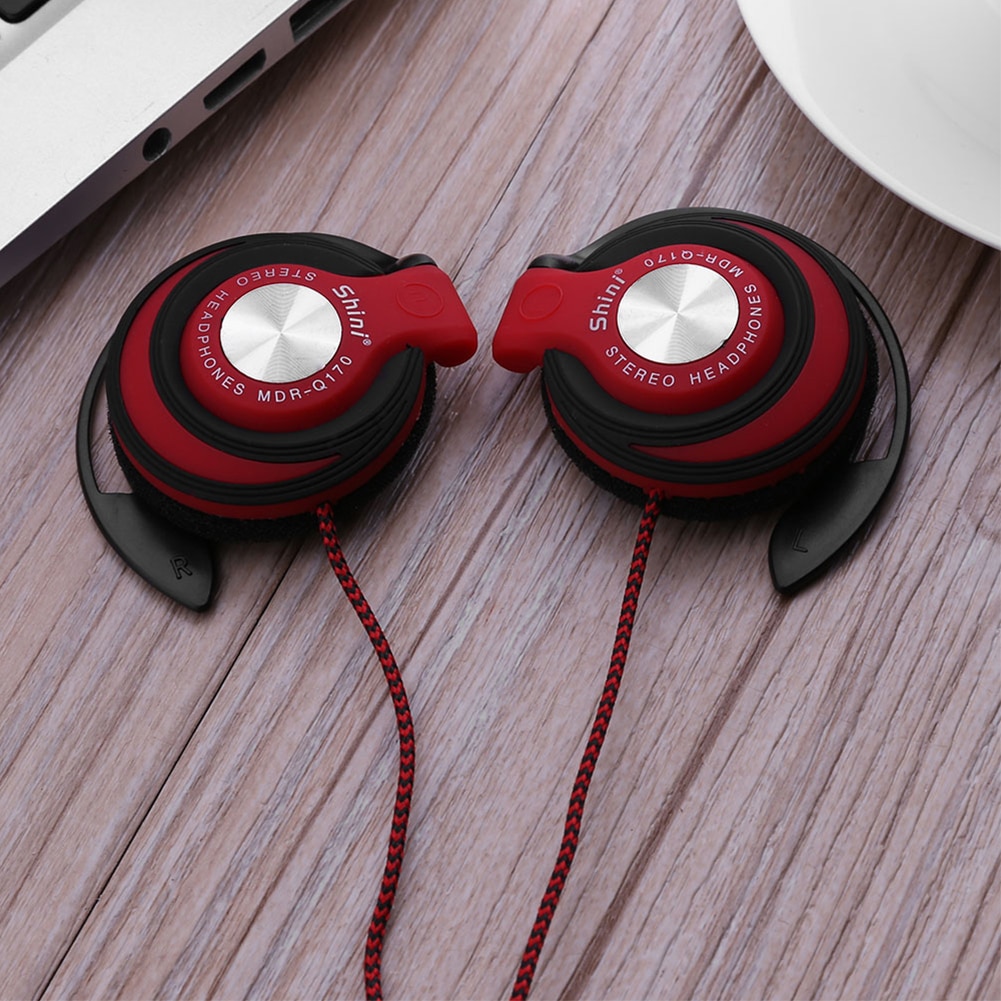 Universal 3.5mm Plug Wired HIFI Stereo Metal Wired Headphone Heavy Bass Headset FM and Over-ear Adjustable With Mic for phone