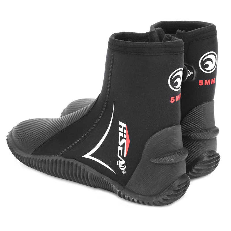 Scarpa da sub da 5MM stivali da sub in neoprene con tomaia alta stivali da immersione per adulti antiscivolo pinne calde scarpe da pesca subacquea