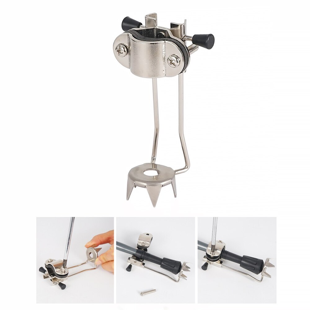 Attachment Ice Claw Trekking Pole Cane Prong Walking Climbing Ice Tip Non Slip Attachment Grip For Canes Or Crutches