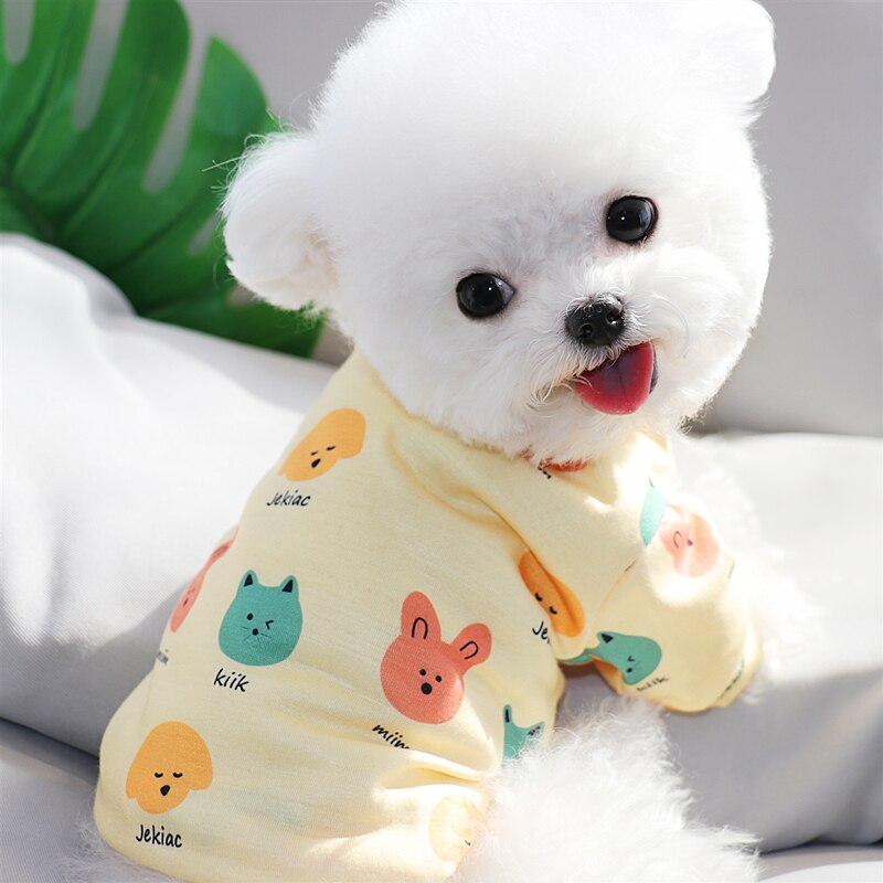 Vêtements pour chiens, chat, ours en peluche, Hiromi Schnauzer VIP, T-shirt fin pour printemps et été