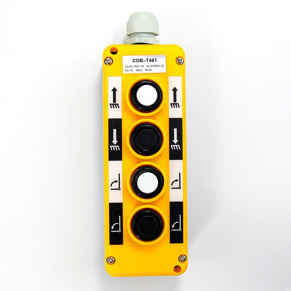 Waterproof remote control switch Crane Truck crane box Control button COB-281 COB-T381 COB-T481