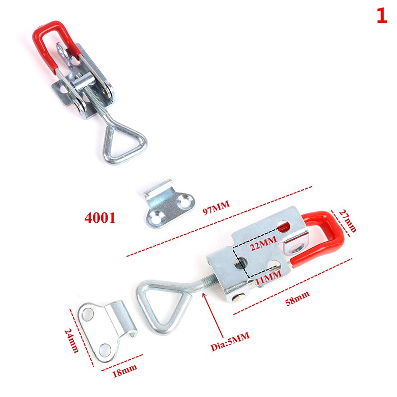 Adjustable Toolbox Case Metal Push Toggle Latch Catch Clasp Quick Release Clamp: A1