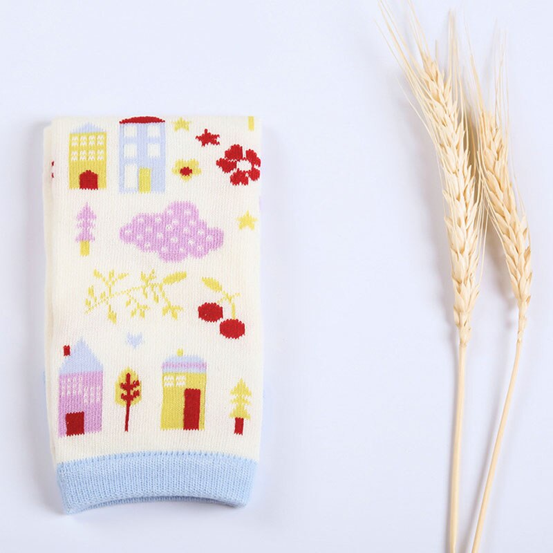 Bébé genou Socks_Air-Conditioning chaleur et résistant aux chutes Socks_Cartoon enfants socks_pure_coton enfants respirant, Sweat-A