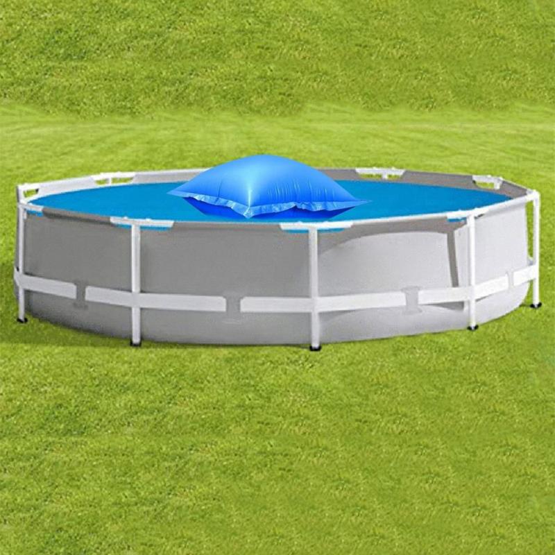 Almohada de aire para piscina, cojín inflable a prueba de frío, cuadrado, redondo, Rectangular, flotante, de invierno