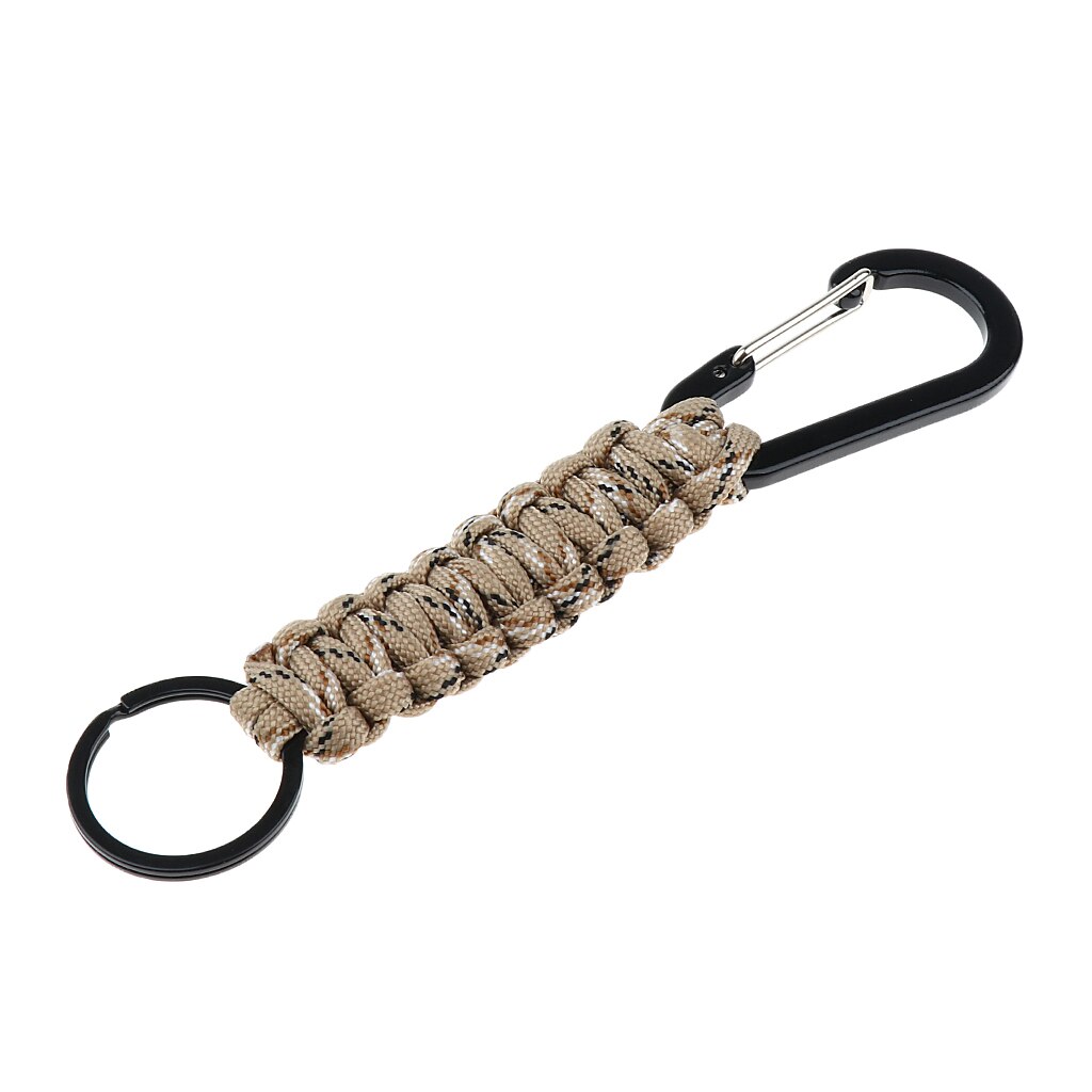 Outdoor Emergency Kit 7 Strand Core Paracord Lanyard Sleutelhanger Met Karabijnhaak Karabijnhaak Gesp