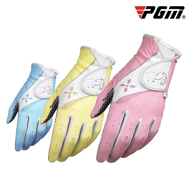PGM – gants de Golf antidérapants pour femmes, 1 paire, main gauche et main droite, gants de sport de plein air respirants pour dames