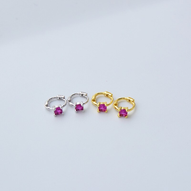 Pendientes de plata de ley 925 de , Mini corsé de circón, orejera de hueso del oído, hebilla de oreja concisa personalidad para mujeres y niñas, joyería para oreja