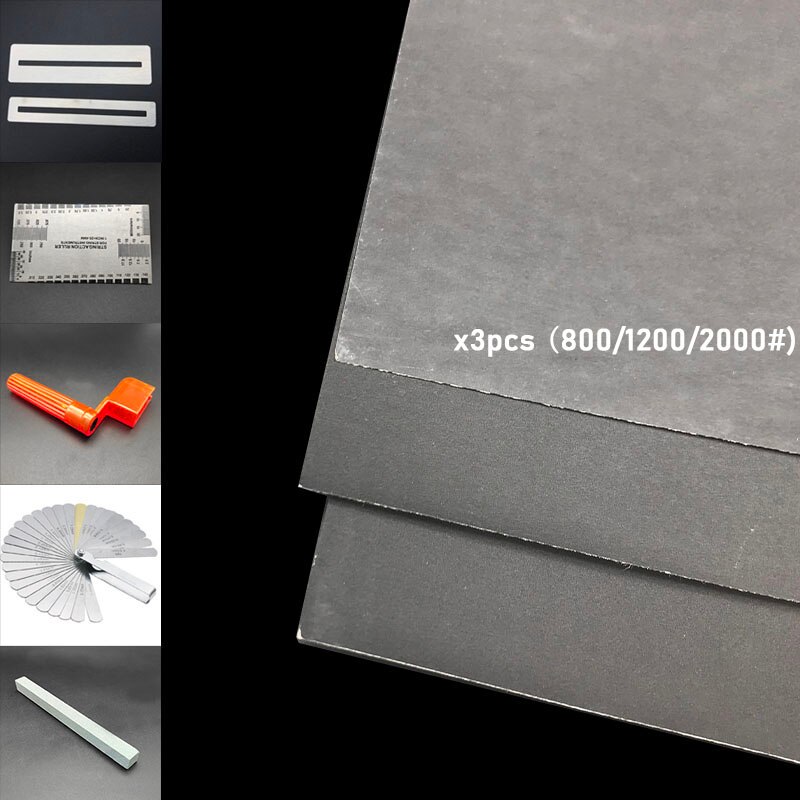 Acoustic Electric Guitar Ukulele Fret Repair Tool Kit Fret Crowning File Polish Took Winder Fret Ruler String Cutter Guitar Part: Kit D2