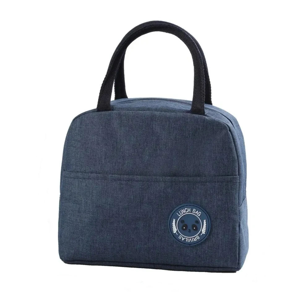 Insulated Lunch Bag Insulation Bento Pack Aluminum Foil Rice Bag Meal Pack Ice Pack Student Bento Lunch Handbag Insulation: Blue