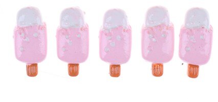 1-5pcs Mini Dollhouse Miniature Pretend Toy Mini Soft Ice Cream Cups Spoon Bar Ice-lolly Simulation Food For Dolls Accessories: 17