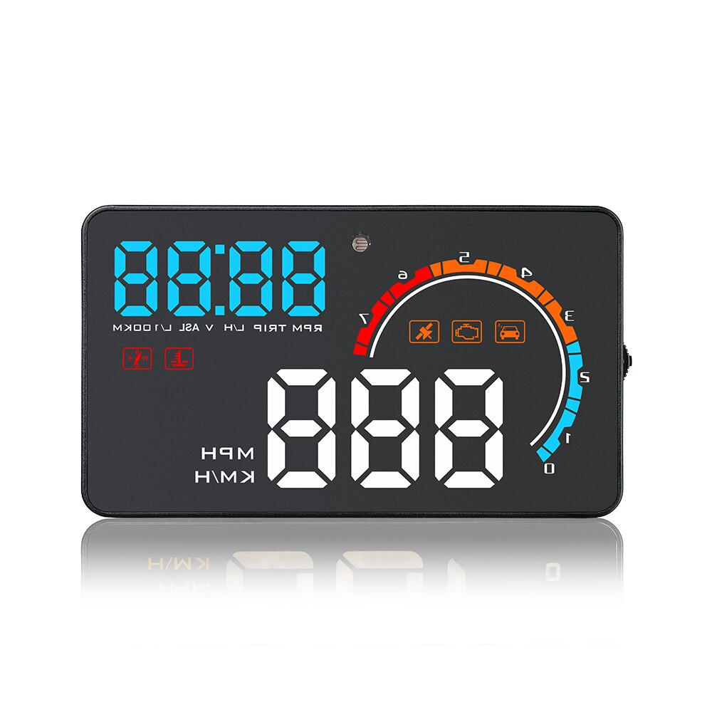 D2500 OBD2 Gauge HUD Car Head Up Display With OBD2 GPS Systems On-board Computer Digital Speedometer OBD Dashboard