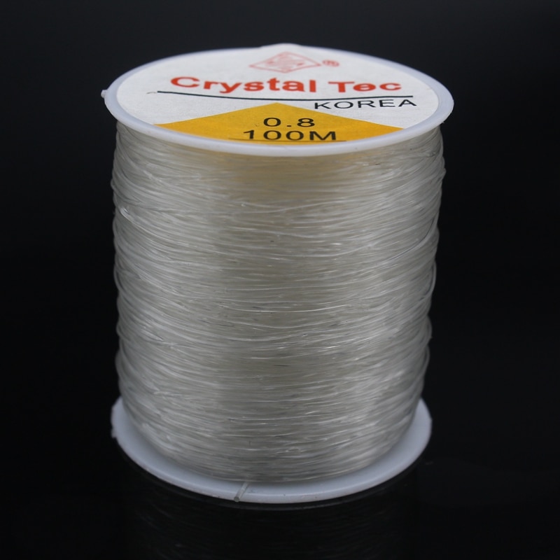 Transparent Stretch Elastic Spool Rope Cord Crystal Thread String DIY Handmade Jewelry Making Beading Bracelet Fishing Wire 100M