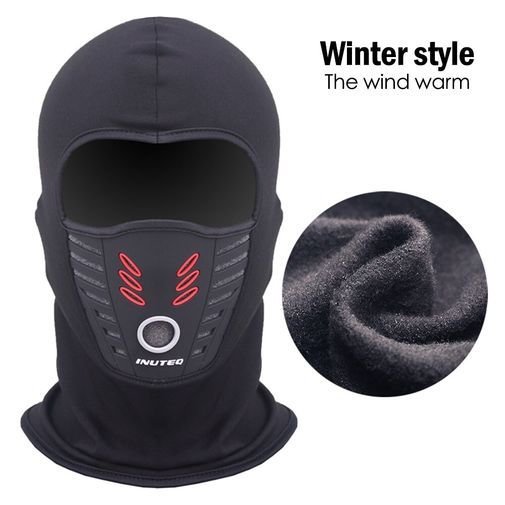 Outdoor Ski Motorcycle Cycling Bicycle Balaclava Full Face Mask Neck Warm Summer Winter Weather Windproof Thermal Fleece Neck: Winter thickening