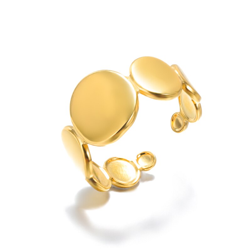 Minimalismo Chevron anelli a forma di V per pollice per gioielli da donna accessori geometrici anelli Midi regali per i migliori amici Bague Femme: green / Placcato in Platino
