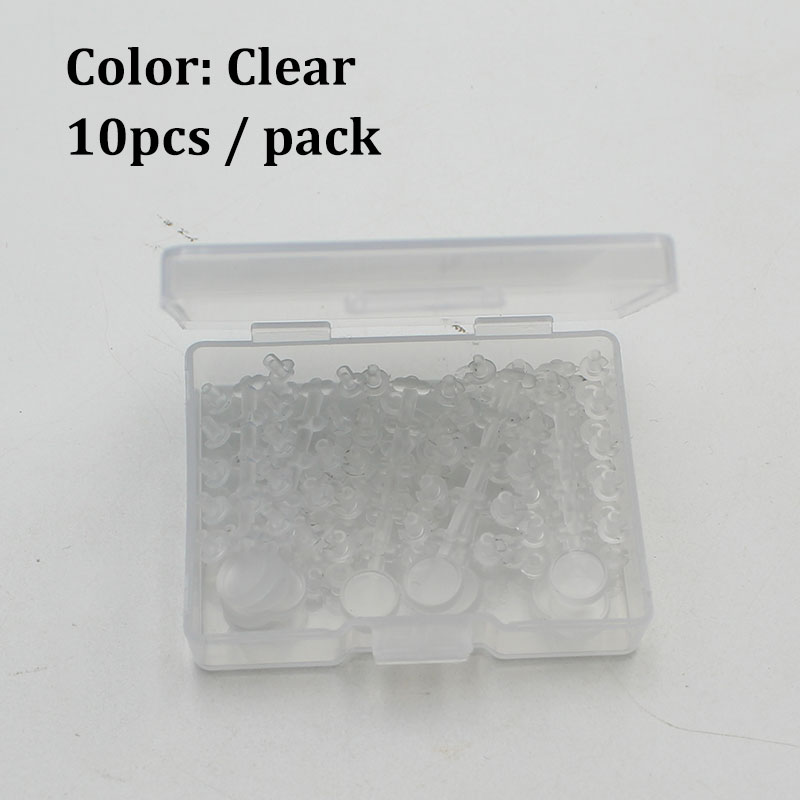 10 Kaarten Karpervissen Accessoires Haak Aas Floss Cap Vissen Karper Pop Up Boilies Stop Kralen Karper Pakken Rigs Aas stopper Tool: Clear