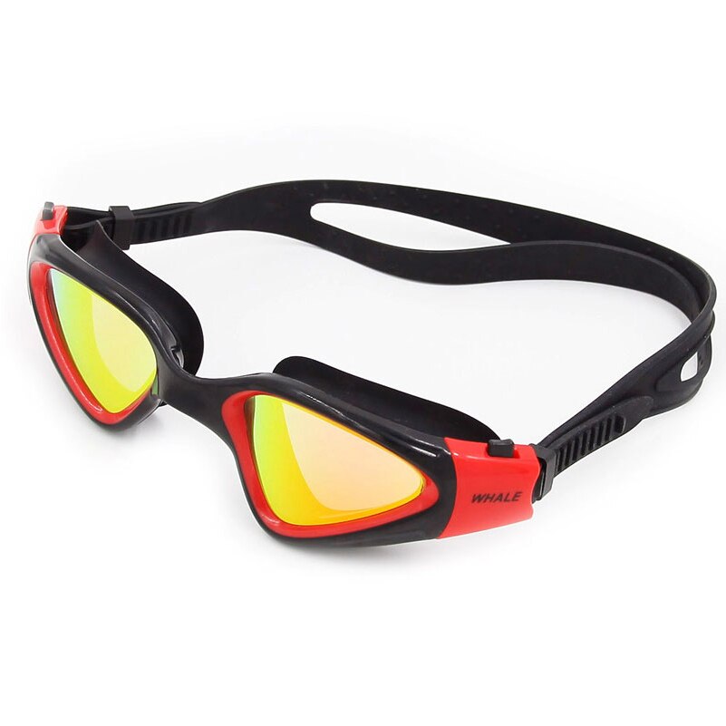 Gafas de natación de silicona para adultos, lentes impermeables de protección UV antivaho, para hombres y mujeres: red