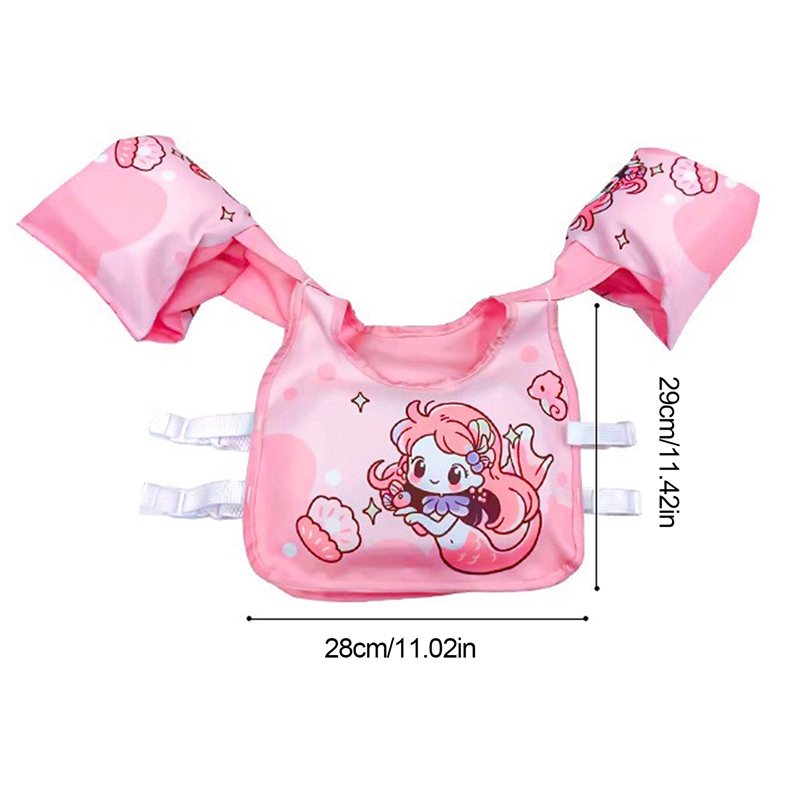Baby Girls Boys Swimwear Non-inflatable Baby Float Arm Sleeve Floating Buoyancy Vest Kid Swimming Equipment Armbands