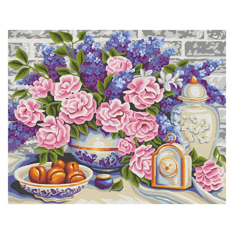 Paint For Adults and Kids DIY Oil Painting Kits Pre-Printed Canvas Colorful