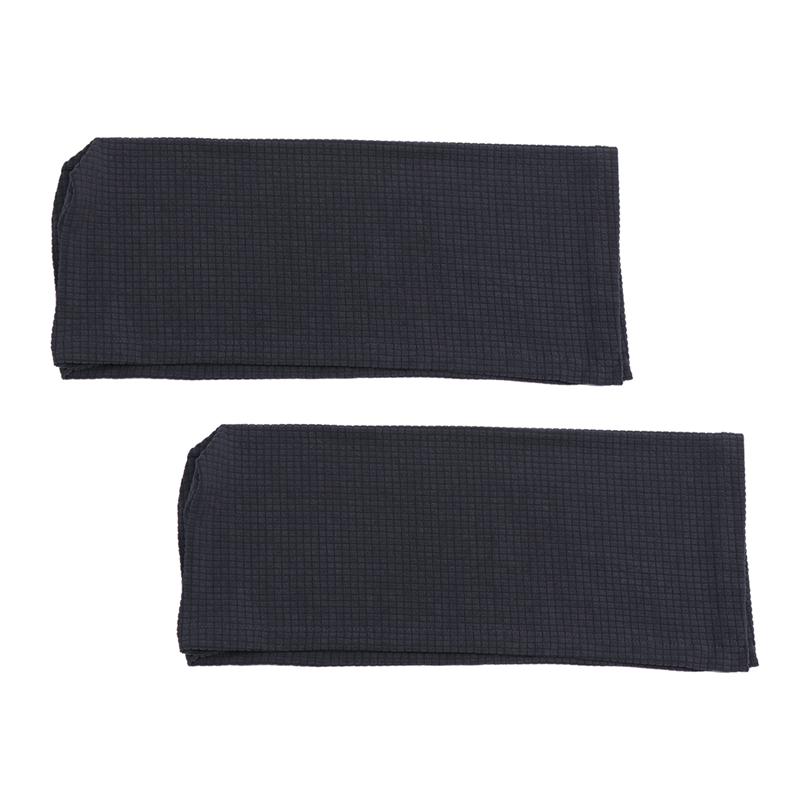 1 par sofa armlæn dækker stretchy sofa side håndklæder armlæn beskyttende betræk armlæn puder til hjemmekontor: Grå