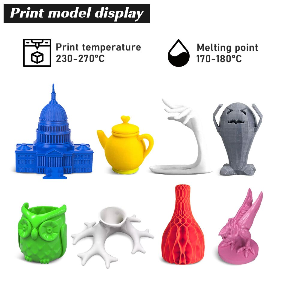 Carretes de plástico para impresora 3d, material no tóxico de 1,75mm, 1kg, fabricante de filamentos ABS a todo color, rápida