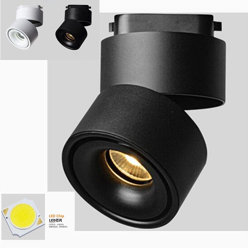 Dimmable AC110-130V AC200-240V 15W 20W COB LED Track Light Warm Cool White LED Spot Light Track Lighting YRANK