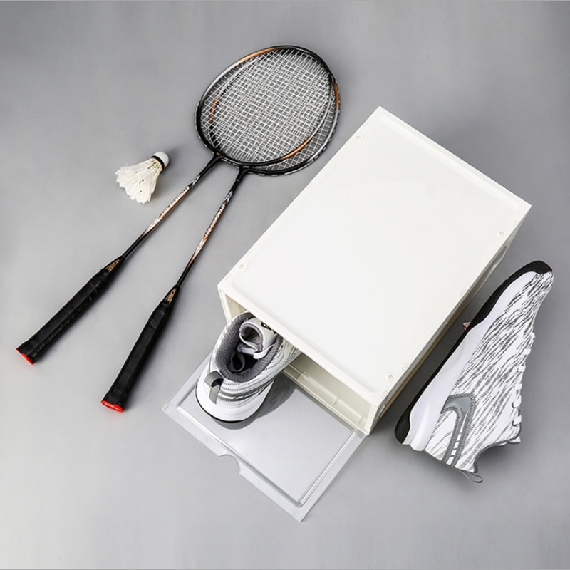 Dikke Transparante Schoenendoos Lade Plastic Schoenendoos Schoen Opslag Artefact Kan Worden Gestapeld Flip Opbergdoos