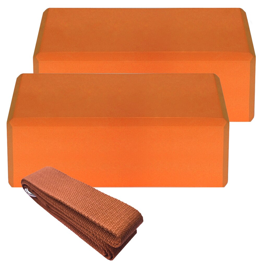 24x16x8.8CM High Density Yoga Block Cork Wood Yoga Brick Soft High Density Yoga Block To Support Poses Fitness Equipment: orange