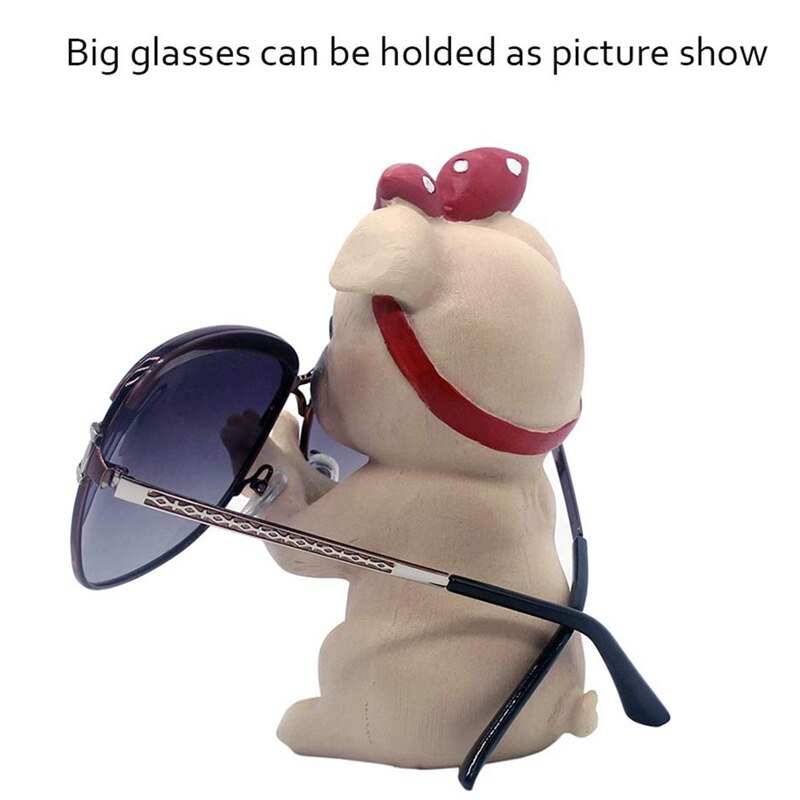 Hvalp hunde briller holder stativ briller holder solbriller display søde dyr (mops)