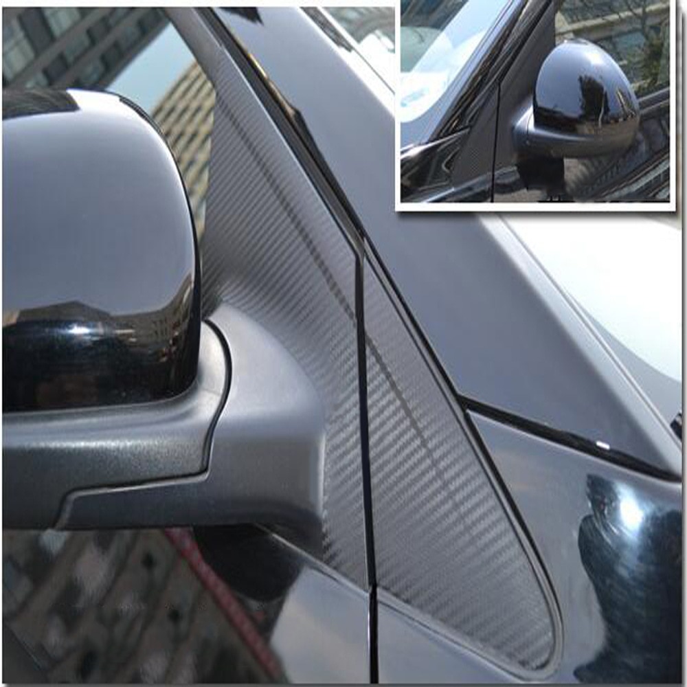 Auto Exterieur Accessoires Carbon Fiber Decoratieve Raam Middenstijl Sticker Voor Chevrolet Cruze 12 STUKS per set