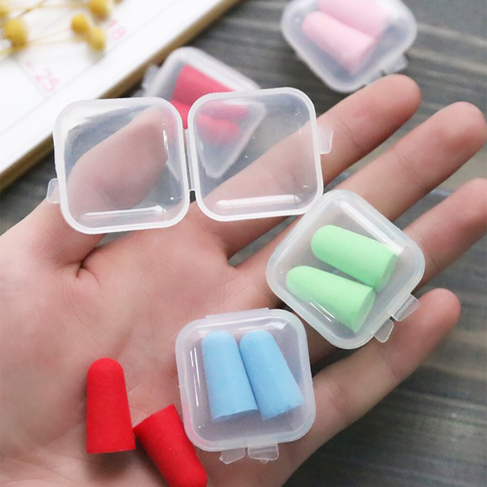 1Pairs Comfort Soft Foam Ear Plugs Tapered Travel Sleep Noise Prevention Earplugs Soundproof earplugs for sleeping Ear Protect