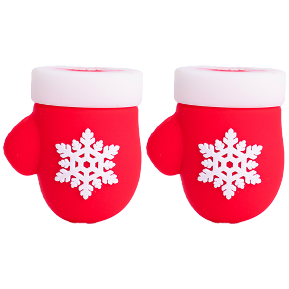 Christmas Cute USB Cable Protector Data Line Cord Protector Protective Case Cable Winder Cover for Apple iPhone Charging Cable: Clear