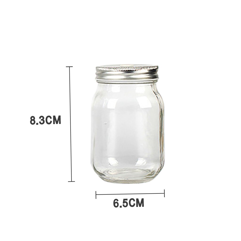 Glass Wide Mouth Mason Cup Fruit Juice Jar Cup Canned Sealed Glass for Kitchen Juice Jar Storage Sealed Drink Bottle для кухни: 250ML
