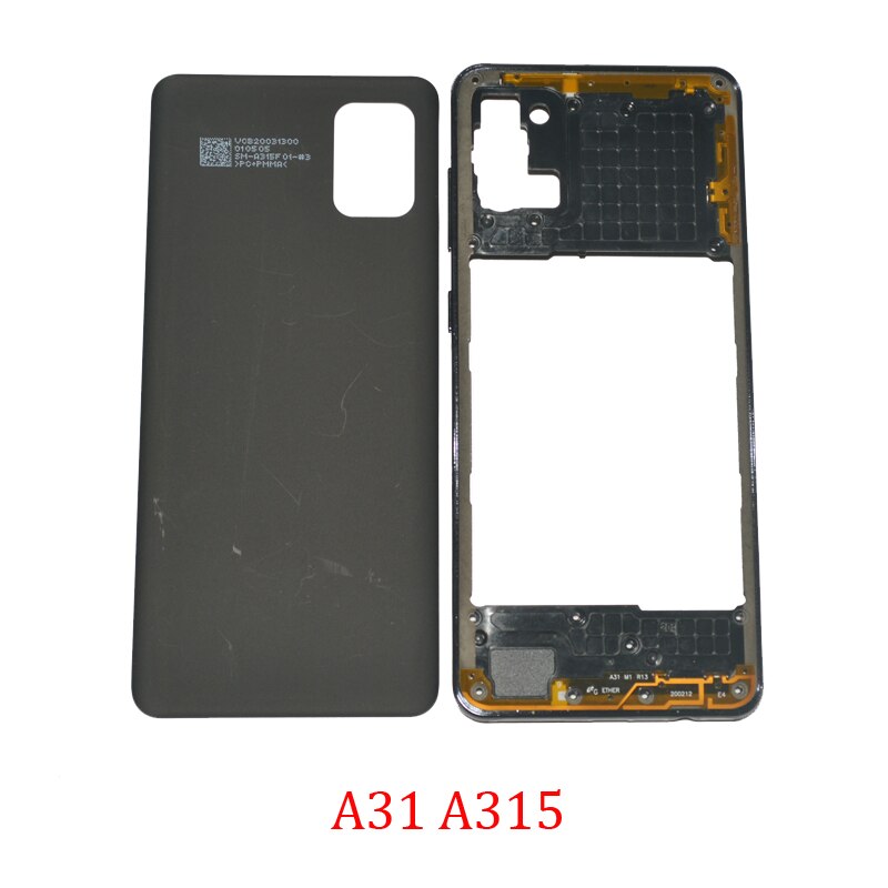 Midden Frame Back Cover Voor Samsung Galaxy A31 A315F A315G A315N A315 Originele Telefoon Behuizing Chassis Met Achterklep panel