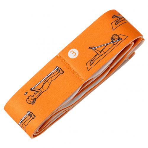 Elastisk yoga pilates stretch stropp belte fitness motstand band gym utstyr sport trening trening trening elastiske bånd: Oransje