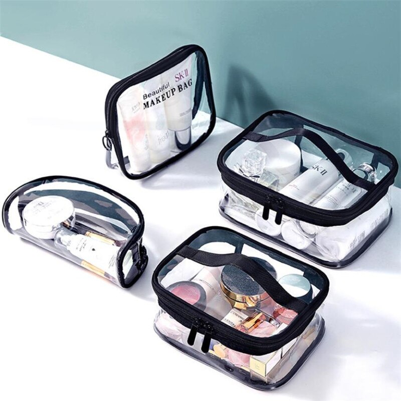 Transparante Pvc Cosmetische Tas Voor Vrouwen Waterdichte Clear Make Tassen Beauty Case Make Up Organizer Opslag Bad Toilettas Wash Bag