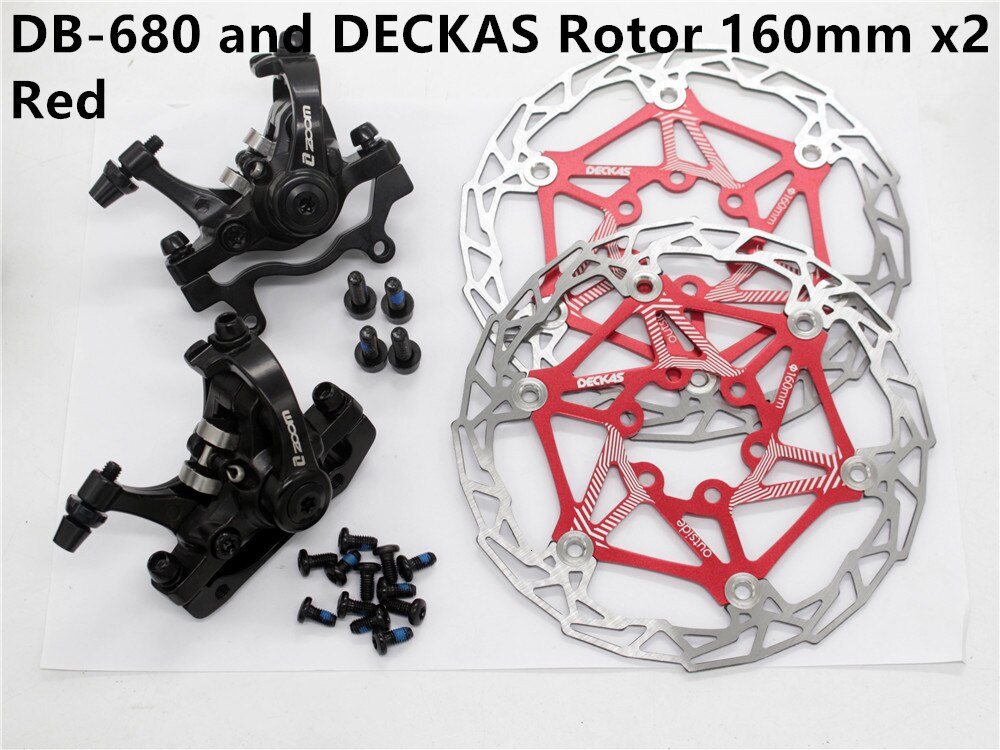 Zoom DB-680 HB680 Fiets Remmen Remklauw met rem remmen MTB Fiets onderdelen twee-weg hydro-elektrische rem: DB-680 DECKASRED