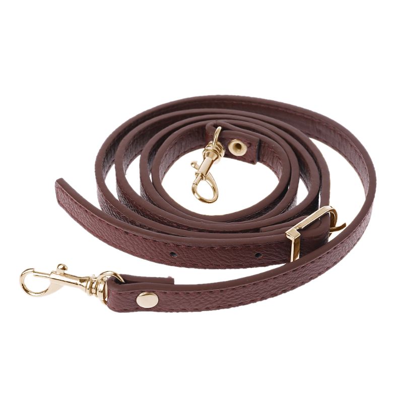 120cm couro do plutônio bolsa de ombro alça diy bolsa alça bolsas cintos cinta sacos acessório: Light Coffee Gold
