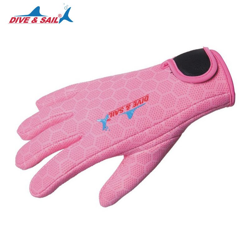 Buceo y navegación 1,5mm guantes de buceo antiarañazos de neopreno con cinta de Nylon para el invierno natación surf buceo en profundidad y superficie