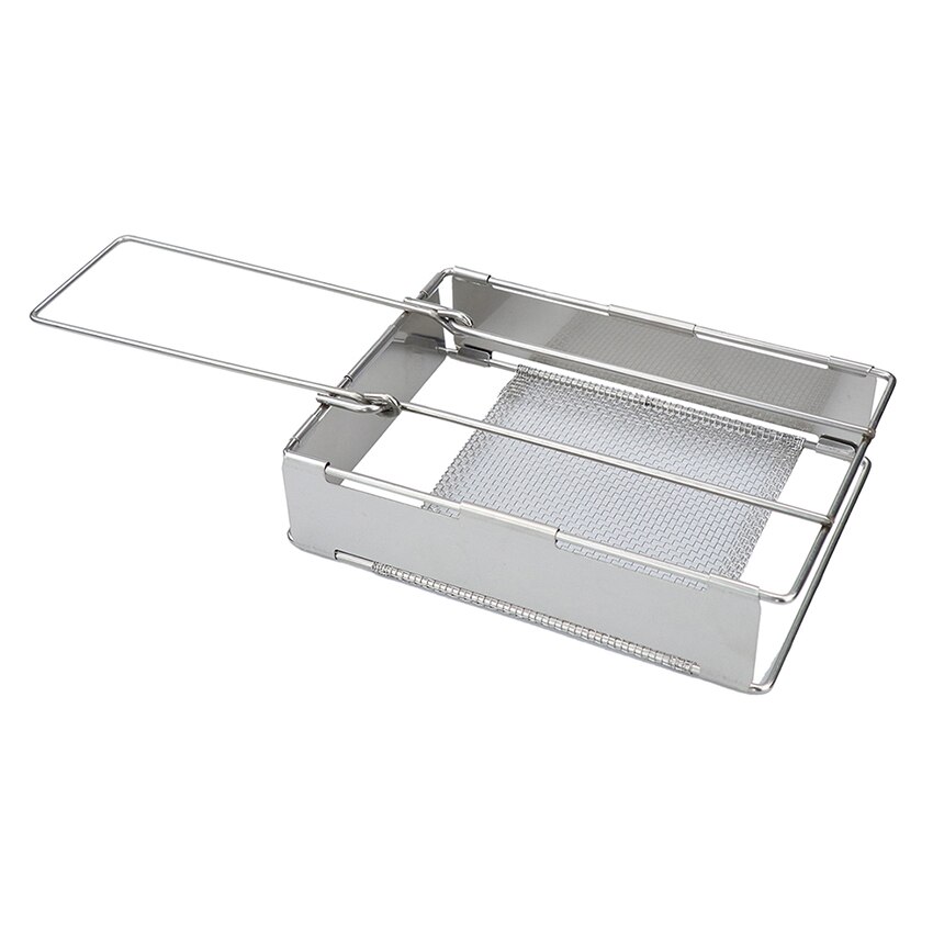 Rvs Bbq Grills Rack Vouwen Grill Houder Barbecue Toast Brood Vlees Plank Voor Outdoor Camping Bbq Gereedschap Levert