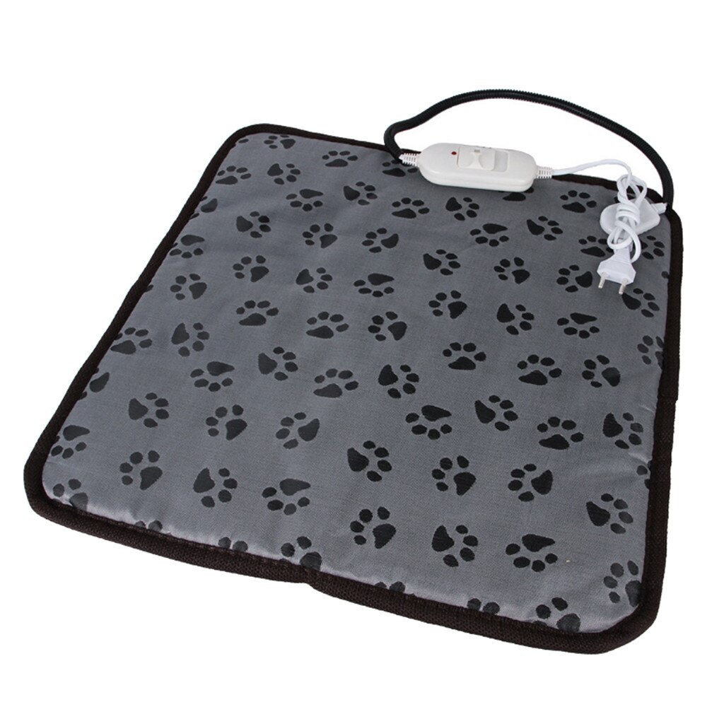 Pet Dog Cat Winter Warm Electric Heated Pad For Animals Pet Waterproof Plush Bed Mat Heater Carpet Puppy Heating Cushion #T2G: B
