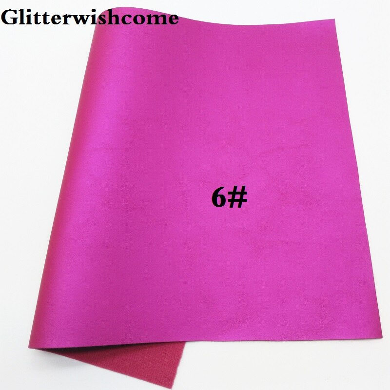 Glitterwishcome 30 x 134cm mini rulla synteettinen nahka, fluo metallinen sileä nahka kangasvinyyli jousille , gm015a: 6
