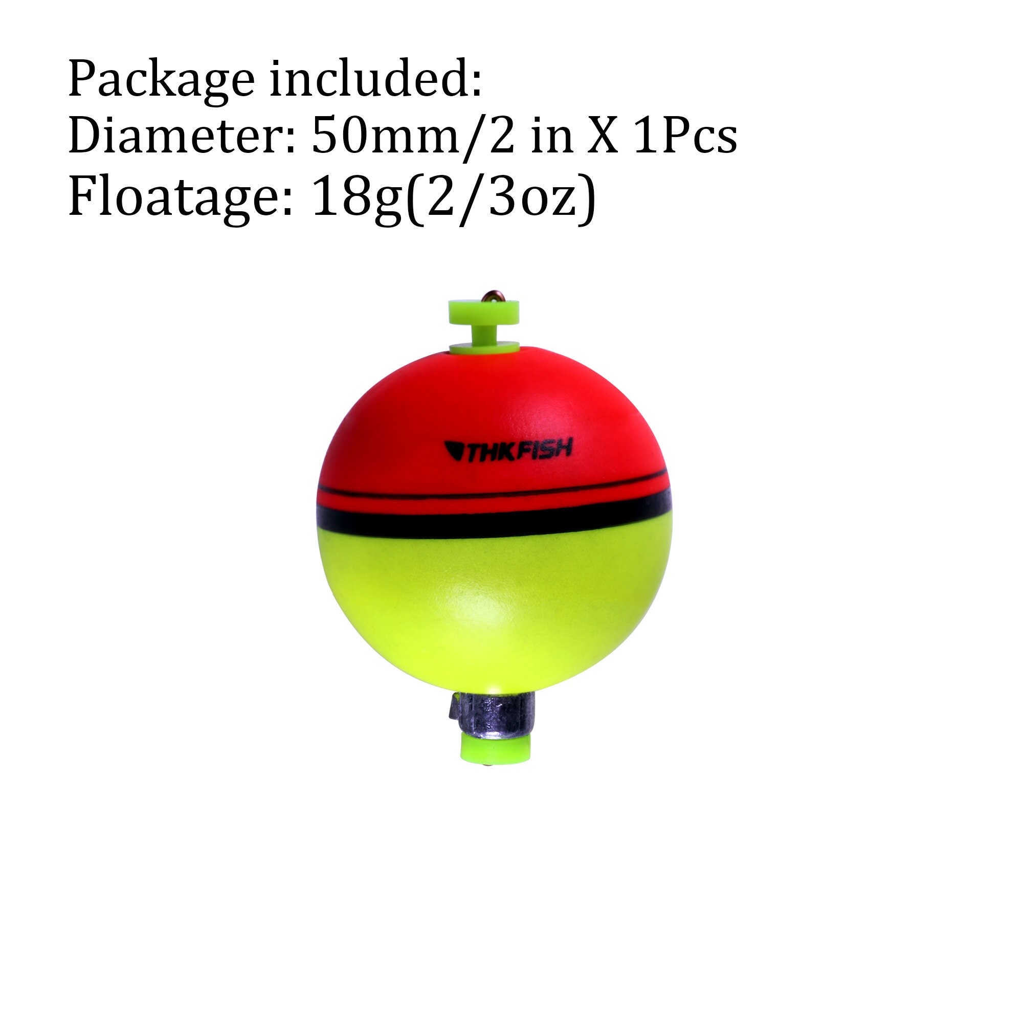 Flotador de pesca de goma EVA, 1g, 10g, 18g, flotador de espuma de bola redonda, aparejo de pesca de flotabilidad,: 18g Foam Float