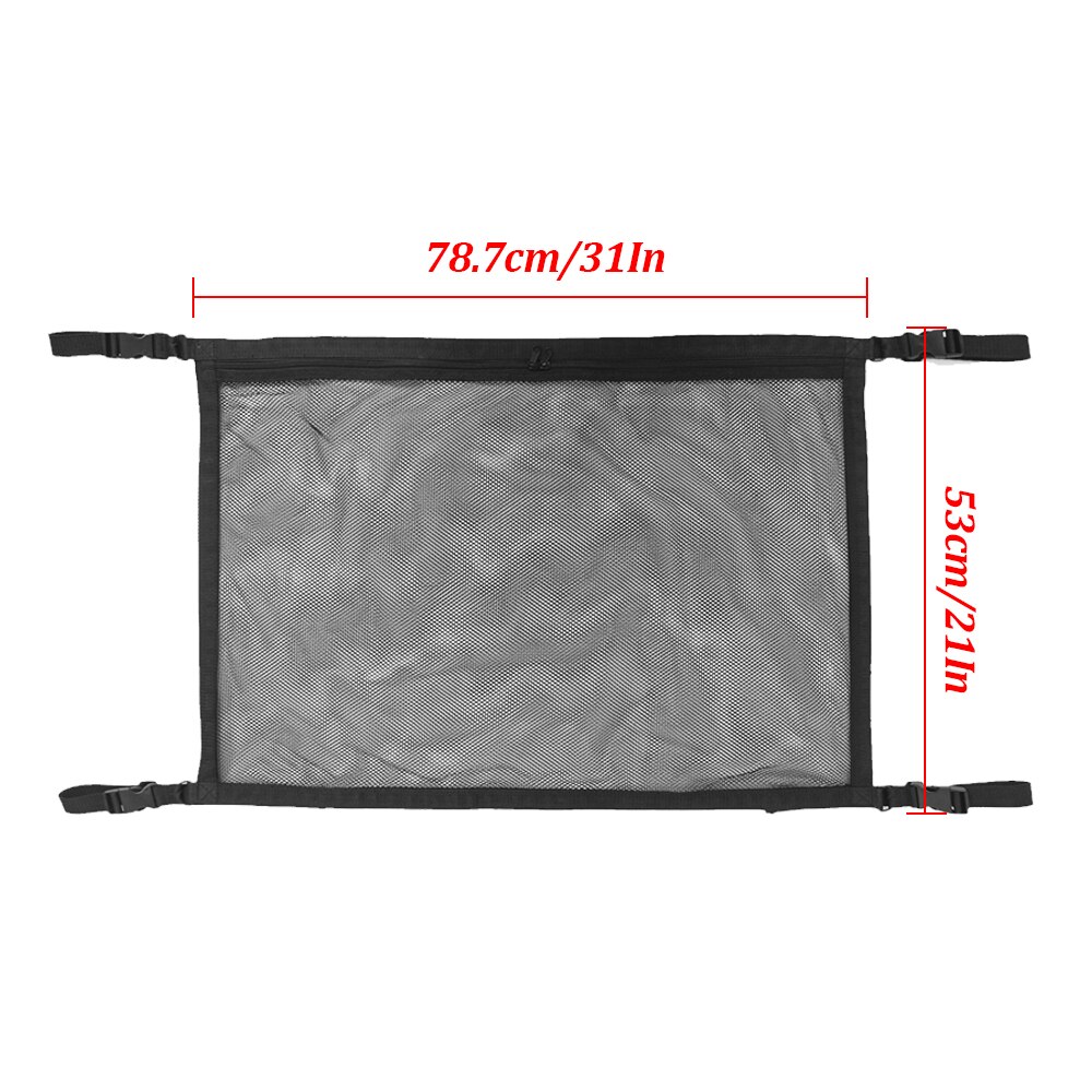 Universalt bil bagasjeromsnett stort elastisk bagasjenett lastorganisering oppbevaring nylon strekkbar bilinteriør nettingnettverkslomme: 78 x 53cm